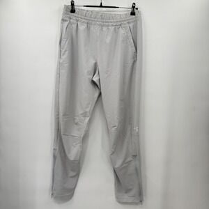 Under Armour UA Squad‎ Warm Up Pants Gray Zip Ankle Mens M Medium Athletic